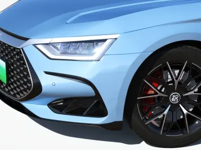 BYD Han DM-i 2023 Champion Edition With interior 3D model