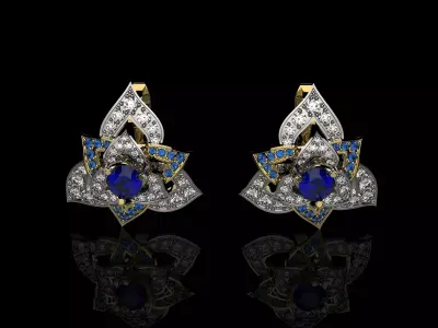 earrings J 005 3D print model