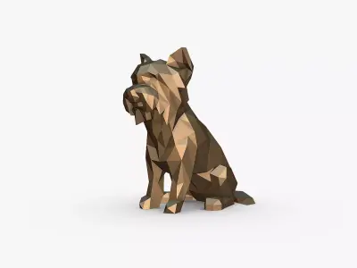 Yorkshire Terrier figure 3D print model
