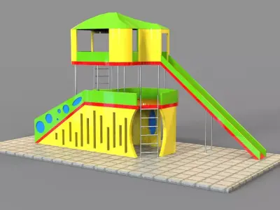 Playground play structure 3D model