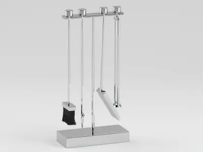 Accessories 01 fireplace 3D model