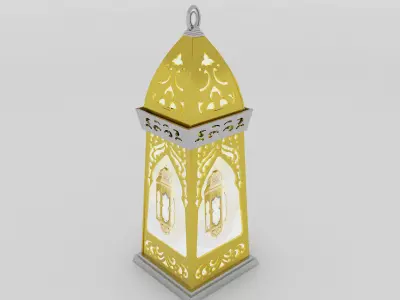 f12a Ramadan lantern fanous 3D model