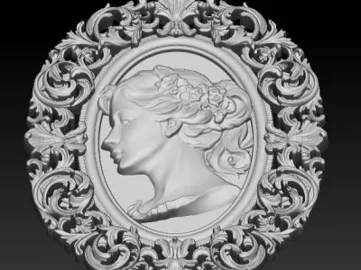 Cameo vintage  printable 3D print model
