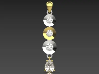 minimal jewelry pendant jp0283 3D print model