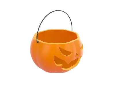 Pumpkin Bucket 3D model