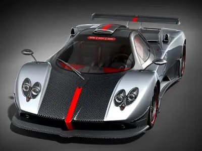 Pagani Zonda Cinque 3D model