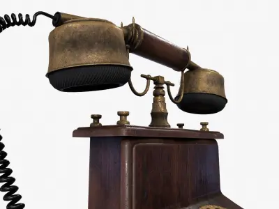 Antique Phone 3D model