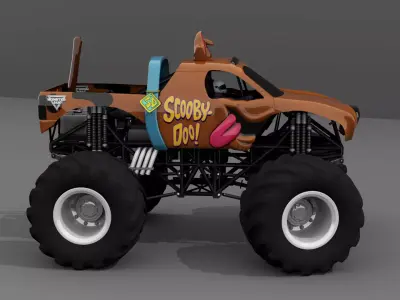 car 4 Wheeler Low-poly 3D model