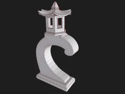 Japanese Lantern 3 3D model