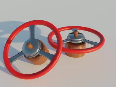 steering wheel 3D model