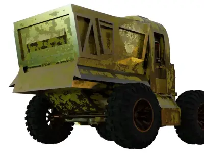 Hadley hope Truck Free low-poly 3D model