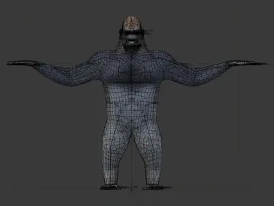 Gorilla Low-poly 3D model get