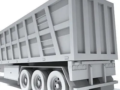 Dump Trailer 11 3D model