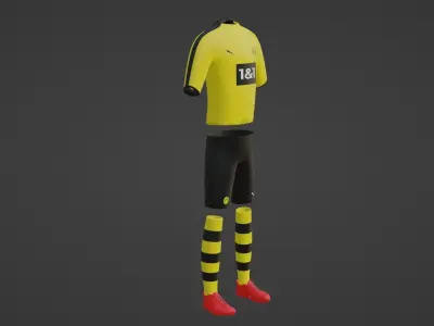 Borussia Dortmund Sportwear Low-poly 3D model