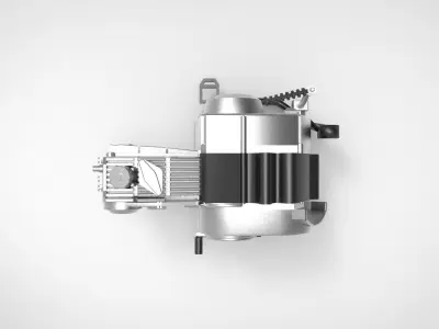 motorcycle engine 3D model