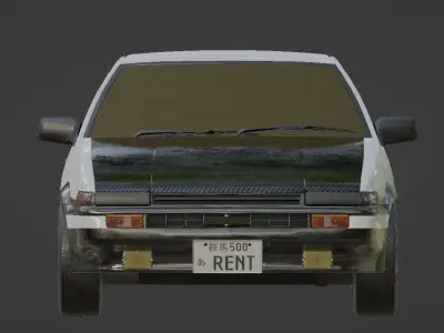 toyota corolla sprint trueno ae86 Low-poly 3D model