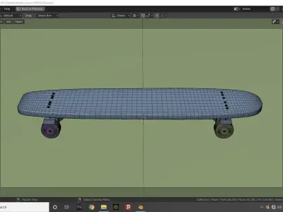 skateboard of peace Free low-poly 3D model