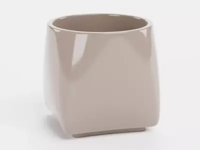 Plant Pot V2 Low-poly 3D model