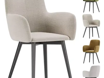 Fitz Accent Dining Chair 3D model