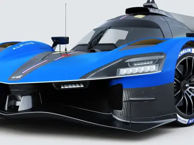 Alpine A424 Lemans 2024 3D model