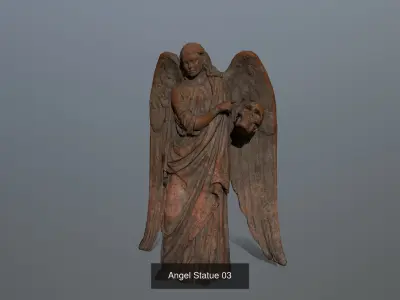 angels statue of angel 3D Model Collection