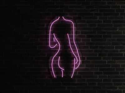 Neon 3D Model 13 - Body Shape 3 3D model