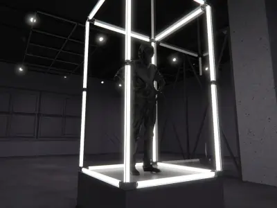 Transparent Booth Photo Opportunity 1 3D model