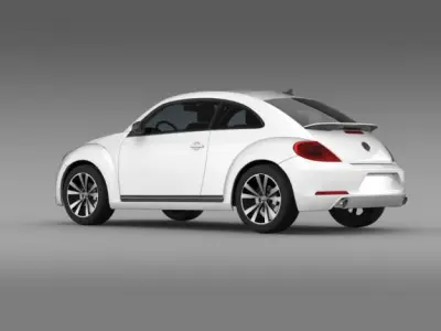 VW Beetle 2012 3D model