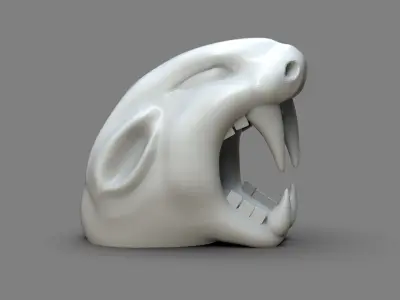 Jaguar Head 3D print model