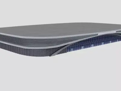 Stadium Adler-arena Low-poly 3D model