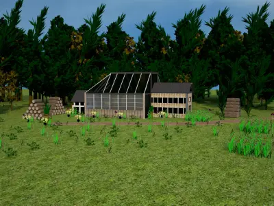 Tiny House 3D model purchase