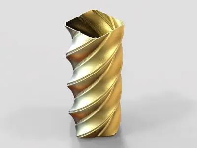 Spiral Flower Vase 3D print model