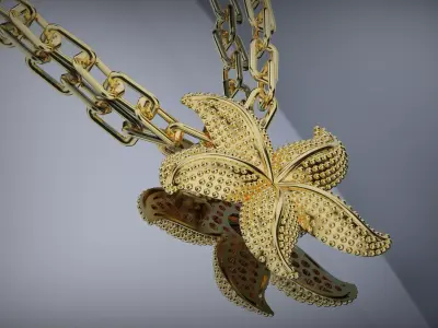 Starfish Pendant  3D print model