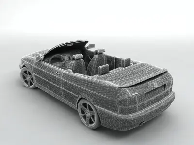  2000 SAAB 9-3 Convertible 3D model