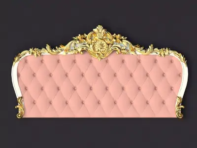 bed headboard 3D model