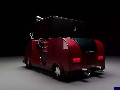 Low Poly Car 3D model get