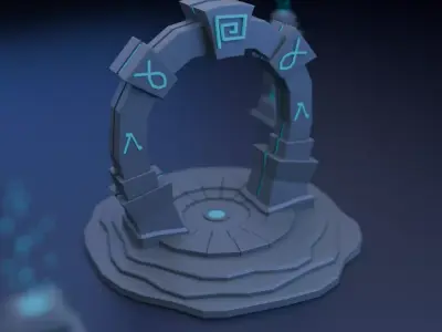 PORTAL Low-poly 3D model