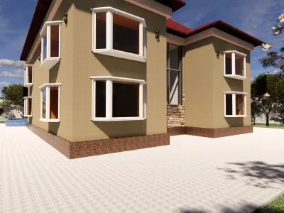 Revit exterior design Free 3D model