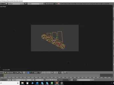 Adidas logo 3D print model