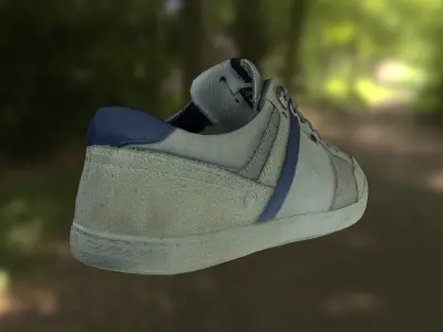 Sneaker shoe 3D model Low-poly 3D model