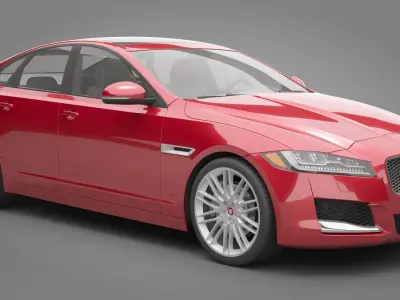 Jaguar XF 3D model