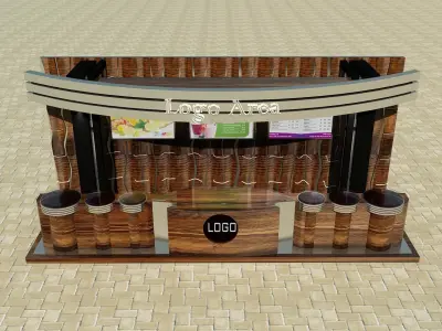 Booth Exhibition Stand a4 3D model