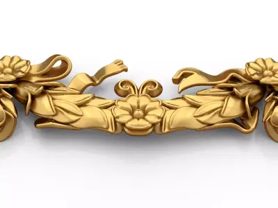 classic decorative swag onlay cnc 3d printing stl 02 3D print model