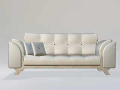 Modern Luxury Sofa 3D Model 3D model