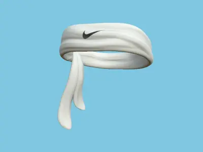 Nike Bandana - Sport Scarf - Character Design Low-poly 3D model