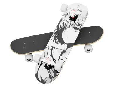 Skateboard 02 3D model