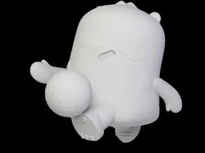 Panda Soccer 3D print model