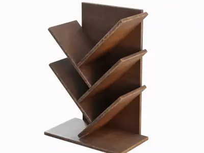 Small Bookshelf 01 Low-poly 3D model
