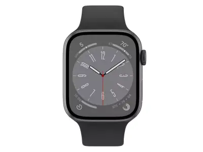  Apple Watch Series 8 Black 3D model