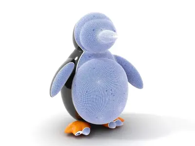 Inflatable Penguin Toy Model Pack for D Rendering Low-poly 3D model